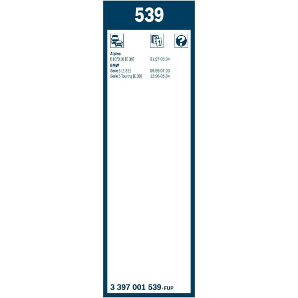 Фото - Щітка склоочисника Bosch Twin 650/550мм (3 397 001 539)